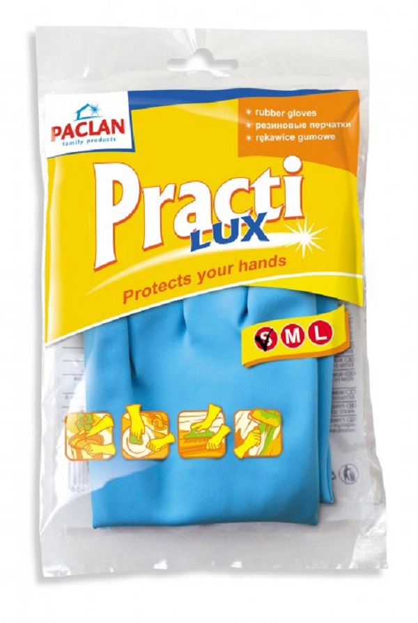 картинка Перчатки хозяйственные PACLAN Practi LUX 2шт оптом